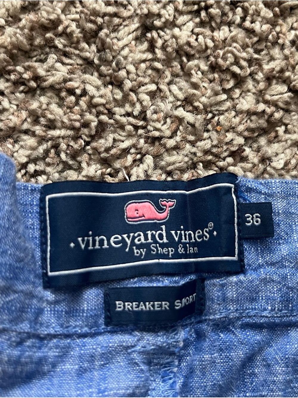 Vineyard Vines Men’s Light Blue Flat-Front Shorts, size 36, 8”inseam, like new. - Picture 3 of 7